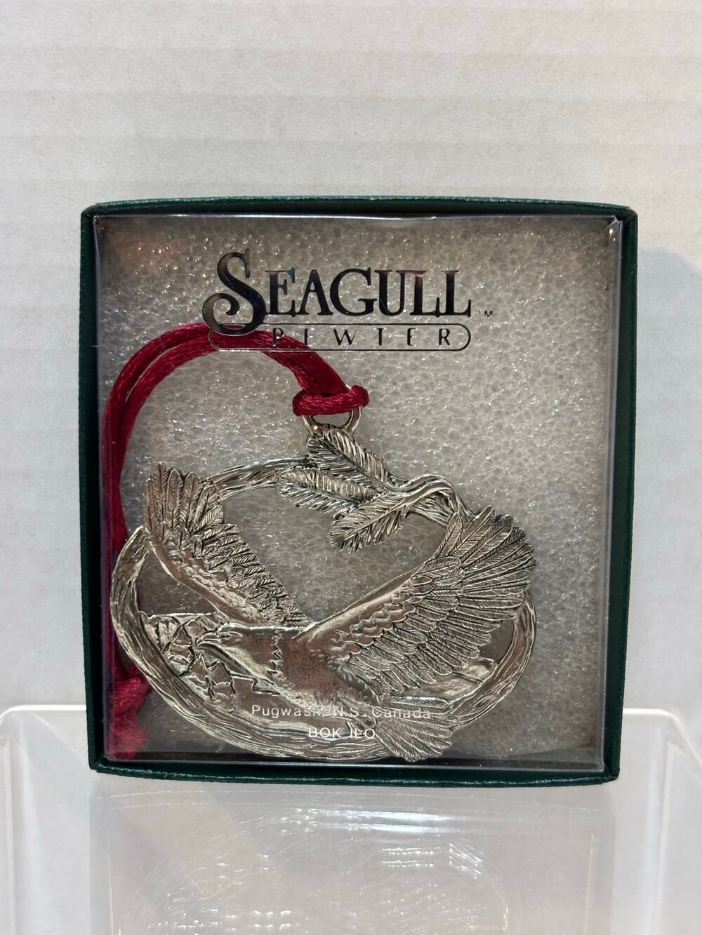 Vintage Seagull Pewter Eagle/ Bird Christmas Ornament Bird